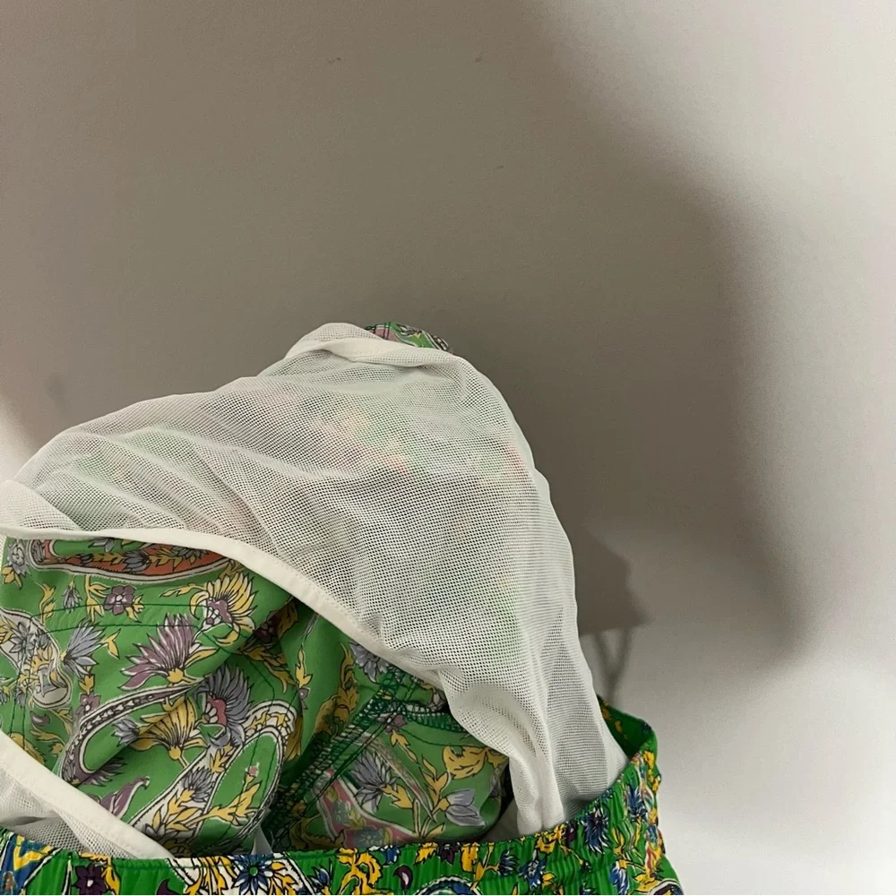 Ralph Lauren Purple Label Amalfi Paisley Print Swim Shorts In Green Men's Large